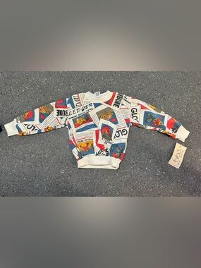 Bob Roy Bibo Kids Pop Art Comic-Print Crewneck Sweatshirt